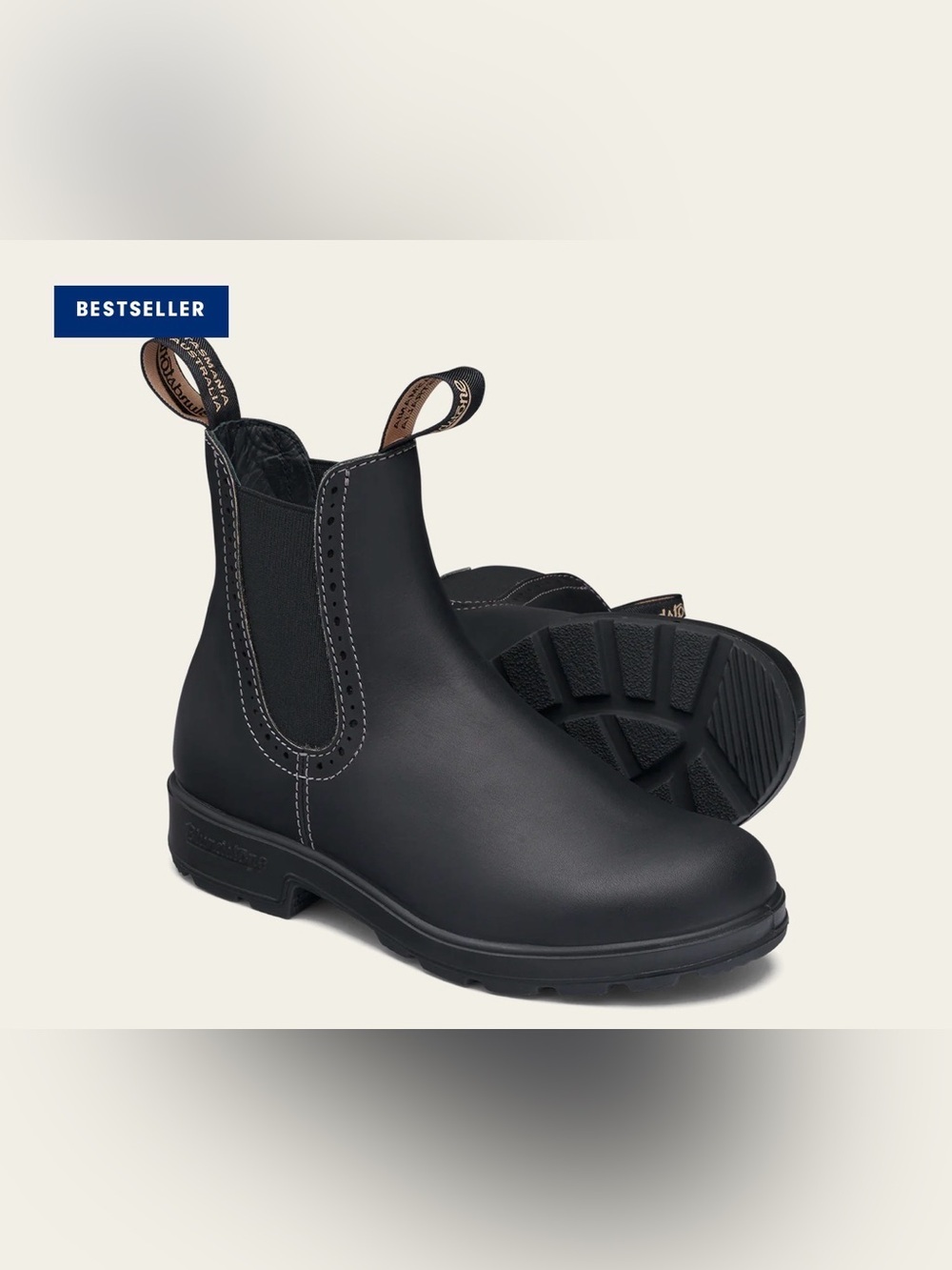 Blundstone Womens Black High Top Chelsea Slip-On Boots NEW